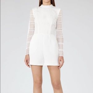 NWOT Reiss Tabitha White Lace Romper
